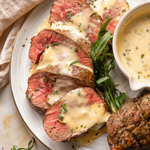 Grilled Tenderloin Medallions with Dijon-Cognac Glaze